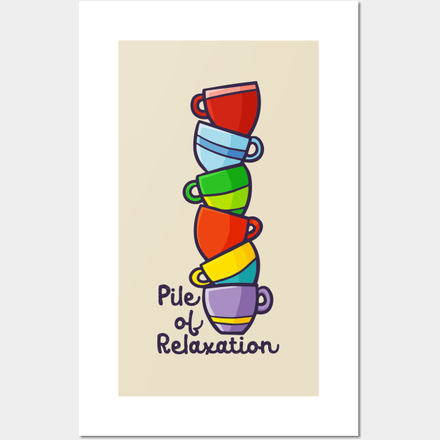 Pile of Relaxation Wall Art by Jocularity Art